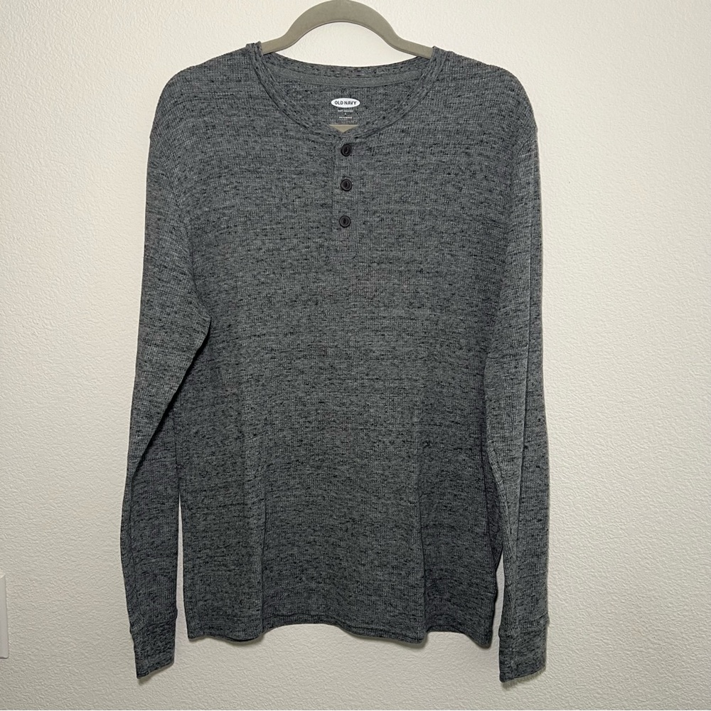 Old Navy Charcoal Long Sleeve Henley